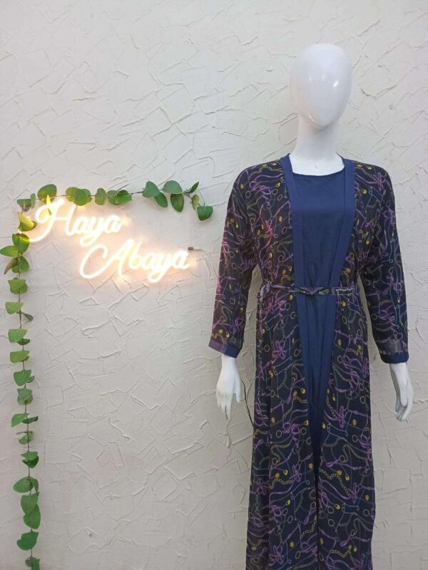 Separate Inner Printed Abaya