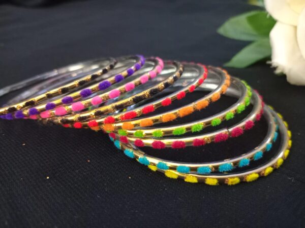 Multi Colour Bangles 12 pcs Set